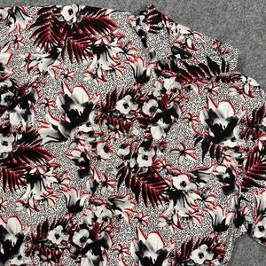 LRG Lifted Research Group Aloha Hawaiian Shirt Men's Large Tropical Button Up